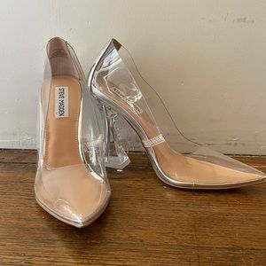 Steve Madden  CLEAR Heels
